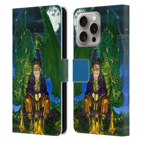 Ed Beard Jr Dragon Friendship Oops Said Leather Book Wallet Case Cover For Apple iPhone 16 Pro