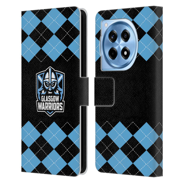 Glasgow Warriors Logo 2 Argyle Leather Book Wallet Case Cover For OnePlus 12R