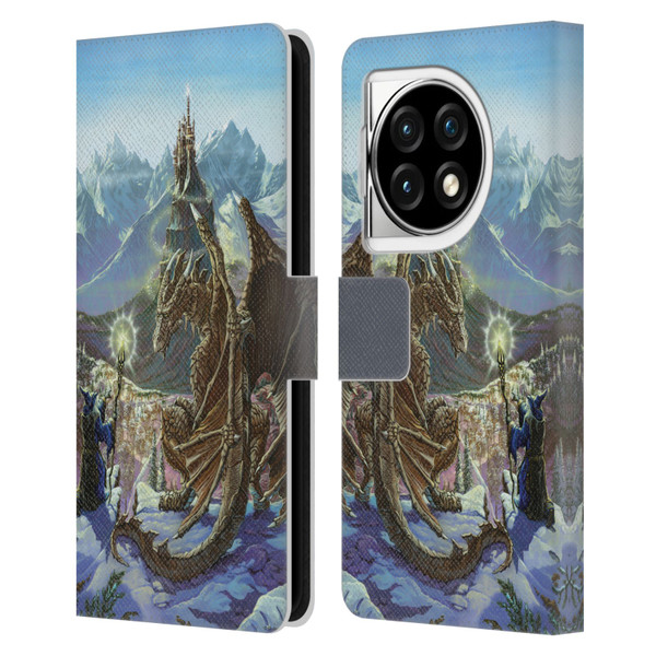 Ed Beard Jr Dragon Friendship Encounter Leather Book Wallet Case Cover For OPPO OnePlus Ace 3 5G