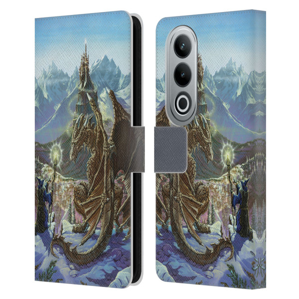 Ed Beard Jr Dragon Friendship Encounter Leather Book Wallet Case Cover For OPPO OnePlus Ace 3V 5G