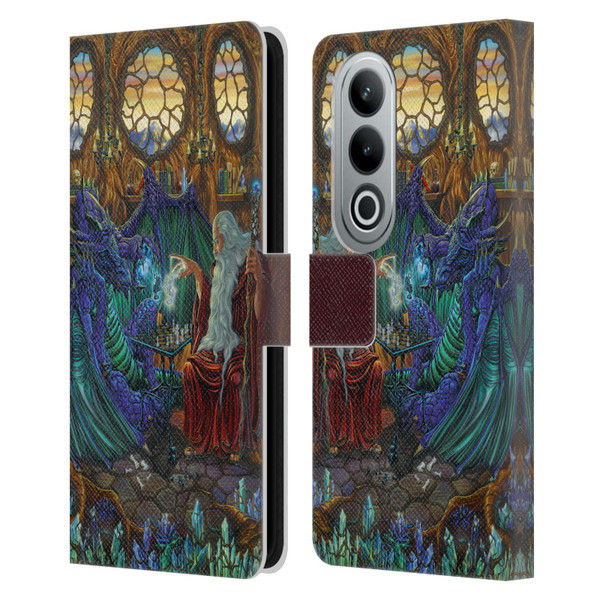 Ed Beard Jr Dragon Friendship Wizard & Dragon Leather Book Wallet Case Cover For OPPO OnePlus Ace 3V 5G