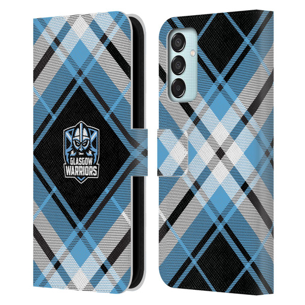 Glasgow Warriors Logo 2 Diagonal Tartan Leather Book Wallet Case Cover For Samsung Galaxy M15/F15 5G
