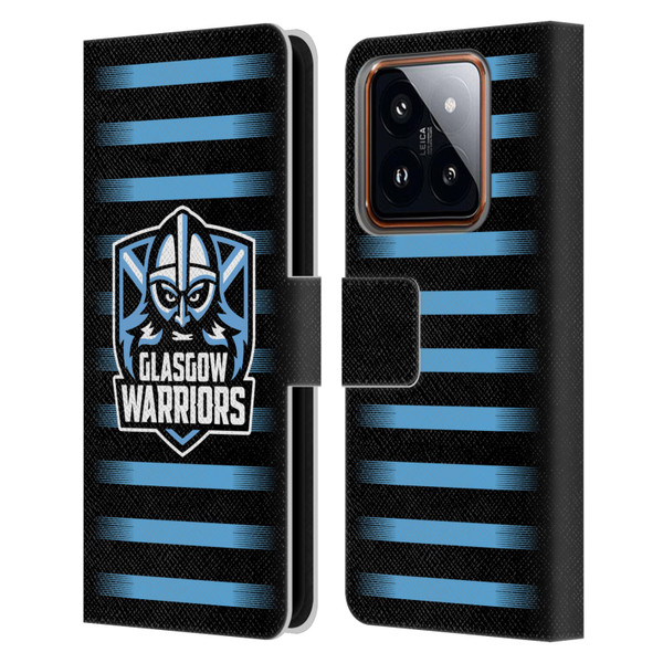 Glasgow Warriors Logo 2 Stripes Leather Book Wallet Case Cover For Xiaomi 14