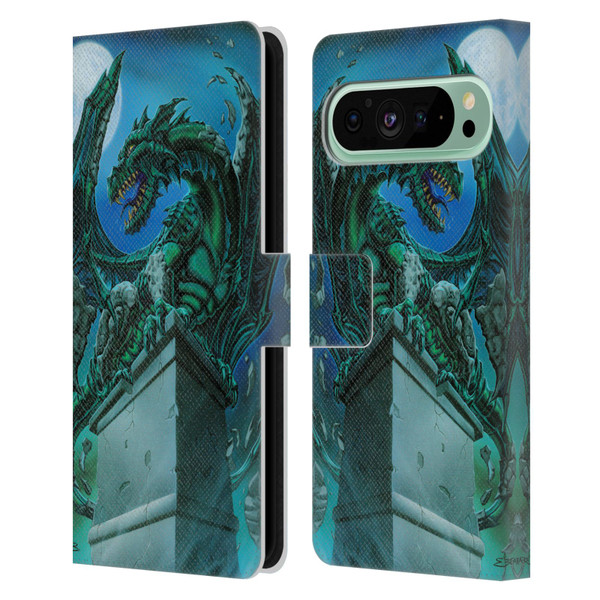 Ed Beard Jr Dragons The Awakening Leather Book Wallet Case Cover For Google Pixel 9 Pro XL
