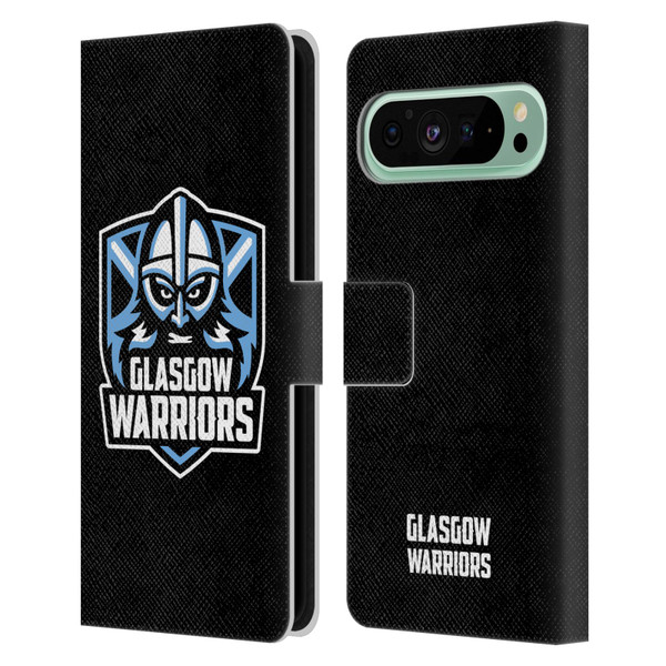 Glasgow Warriors Logo Plain Black Leather Book Wallet Case Cover For Google Pixel 9 Pro XL