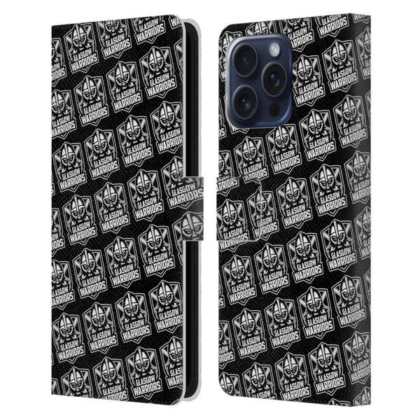 Glasgow Warriors Logo Pattern Leather Book Wallet Case Cover For Apple iPhone 16 Pro Max