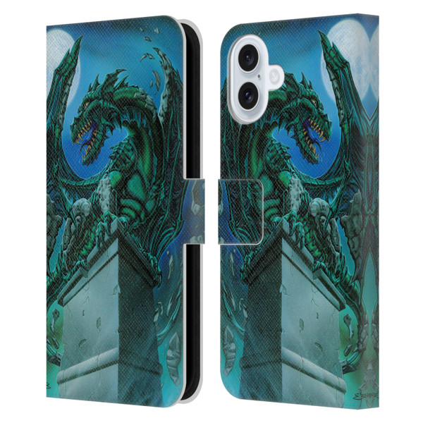 Ed Beard Jr Dragons The Awakening Leather Book Wallet Case Cover For Apple iPhone 16 Plus