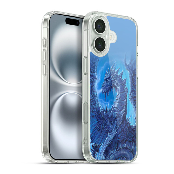 Ed Beard Jr Dragons Glacier Soft Gel Case for Apple iPhone 16 Plus & MagSafe