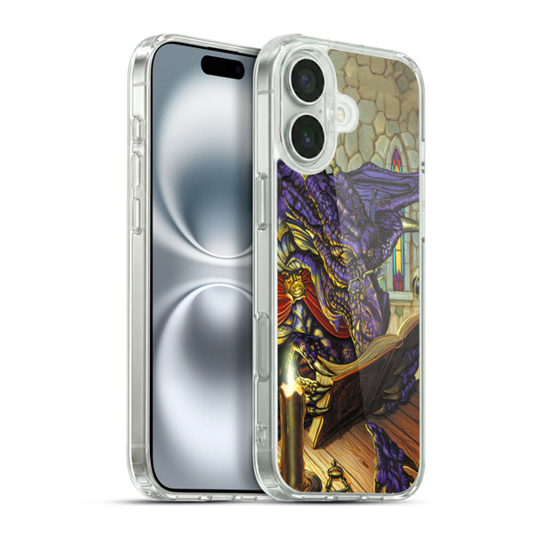 Ed Beard Jr Dragons A Good Book Soft Gel Case for Apple iPhone 16 Plus & MagSafe