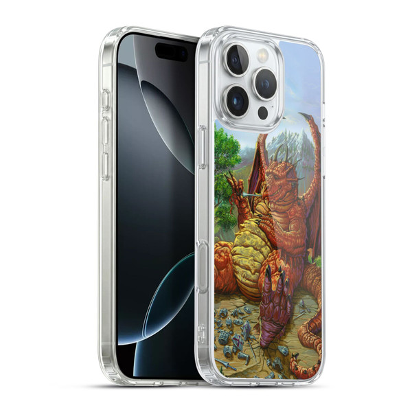 Ed Beard Jr Dragons Lunch With A Toothpick Soft Gel Case for Apple iPhone 16 Pro Max & MagSafe