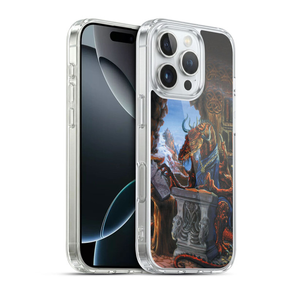 Ed Beard Jr Dragons Ancient Scholar Soft Gel Case for Apple iPhone 16 Pro & MagSafe