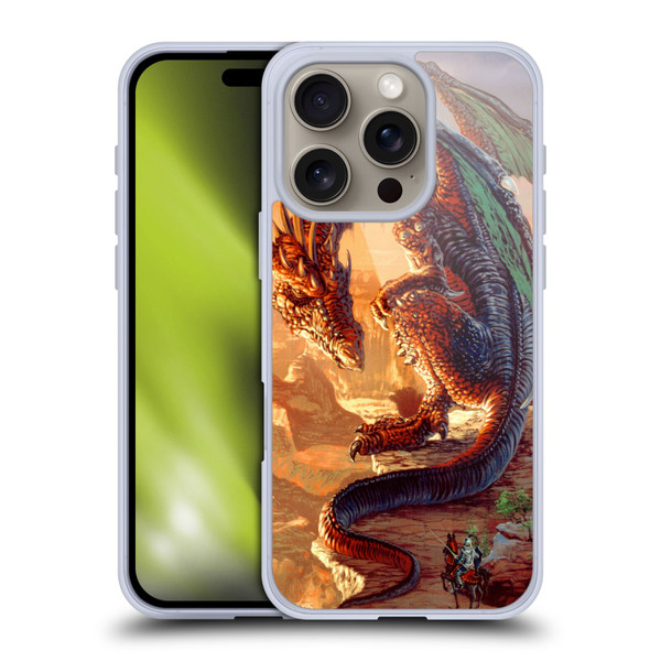 Ed Beard Jr Dragons Bravery Misplaced Soft Gel Case for Apple iPhone 16 Pro