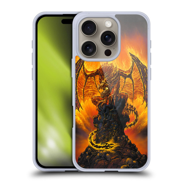 Ed Beard Jr Dragons Harbinger Of Fire Soft Gel Case for Apple iPhone 16 Pro