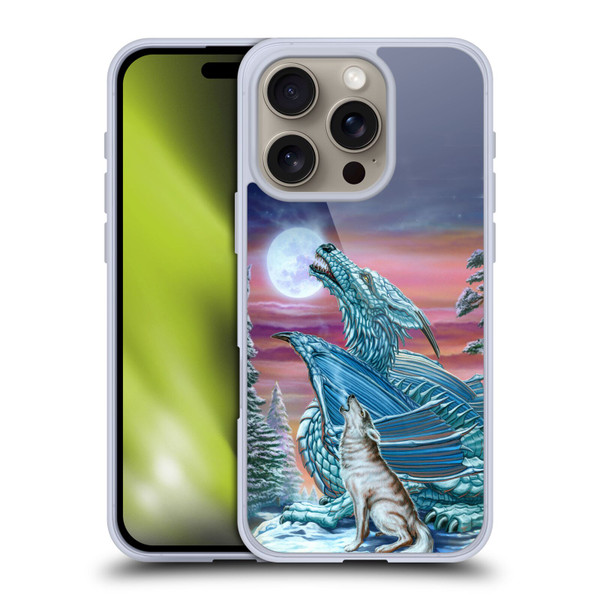 Ed Beard Jr Dragons Moon Song Wolf Moon Soft Gel Case for Apple iPhone 16 Pro