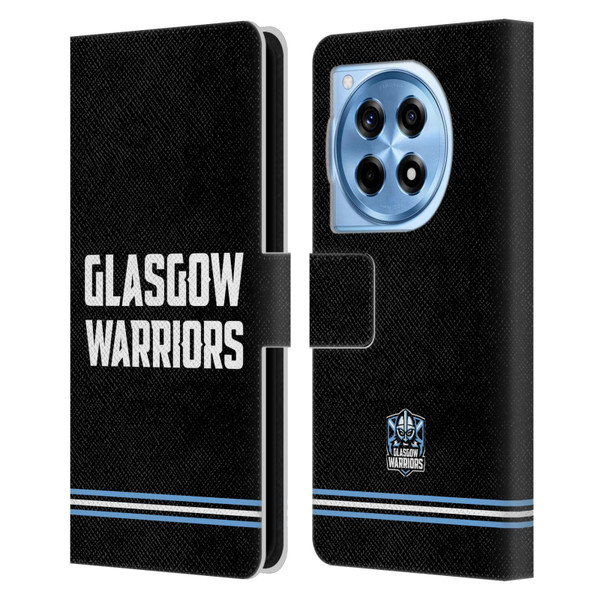 Glasgow Warriors Logo Text Type Black Leather Book Wallet Case Cover For OnePlus 12R