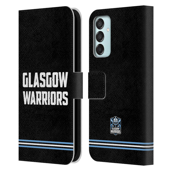 Glasgow Warriors Logo Text Type Black Leather Book Wallet Case Cover For Samsung Galaxy M15/F15 5G