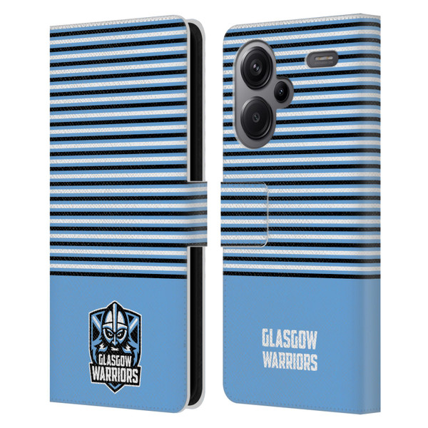 Glasgow Warriors Logo Stripes Blue 2 Leather Book Wallet Case Cover For Xiaomi Redmi Note 13 Pro Plus 5G