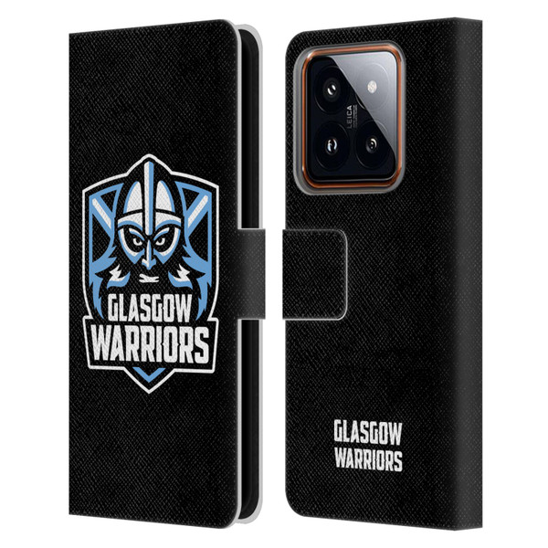 Glasgow Warriors Logo Plain Black Leather Book Wallet Case Cover For Xiaomi 14
