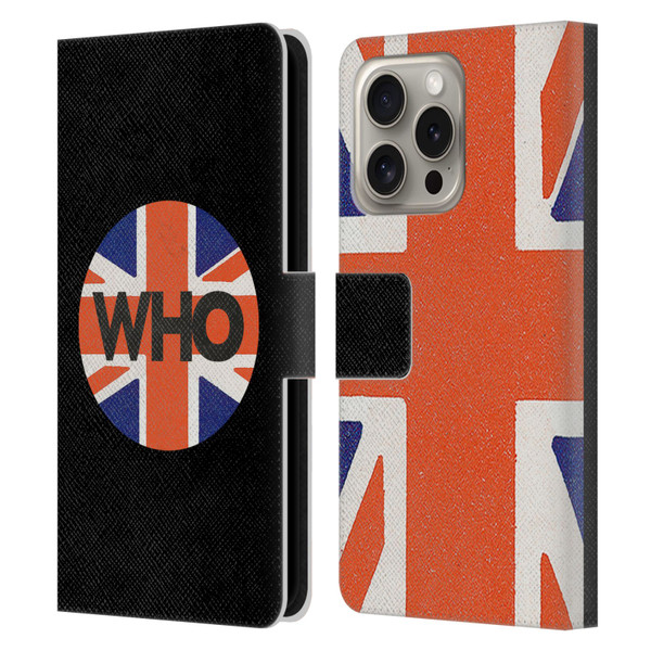 The Who 2019 Album UJ Circle Leather Book Wallet Case Cover For Apple iPhone 16 Pro