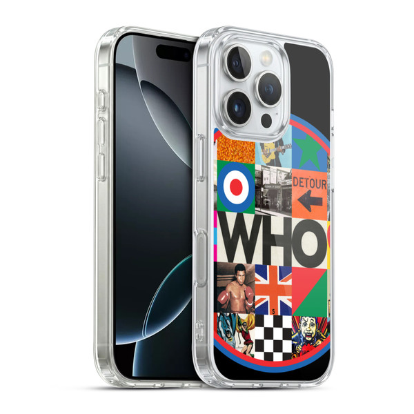 The Who 2019 Album Collage Circle Soft Gel Case for Apple iPhone 16 Pro & MagSafe