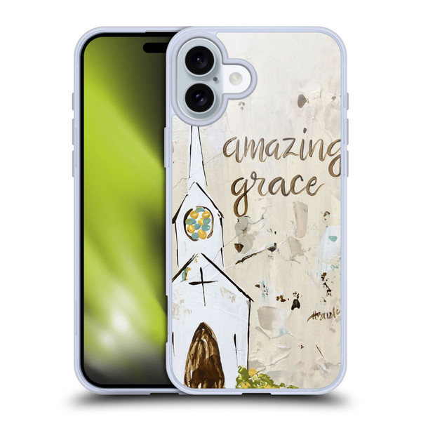 Haley Bush Church Painting Art Soft Gel Case for Apple iPhone 16 Plus