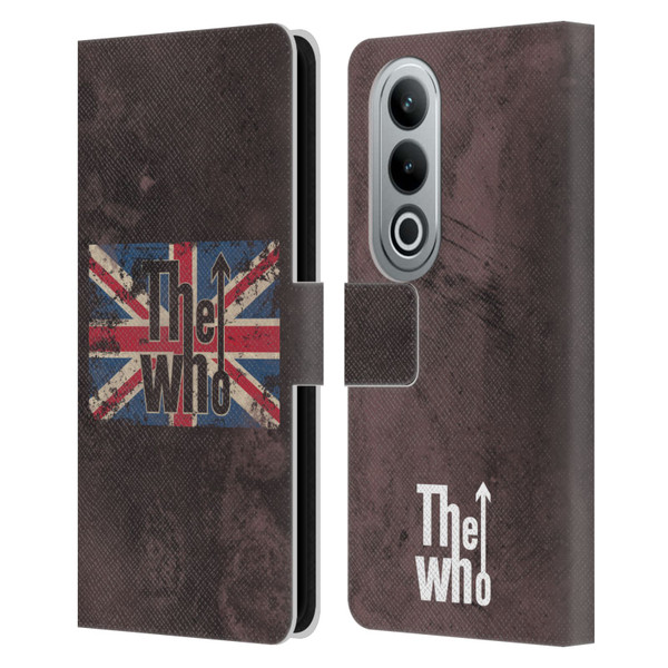 The Who Band Art Union Jack Distressed Look Leather Book Wallet Case Cover For OPPO OnePlus Ace 3V 5G