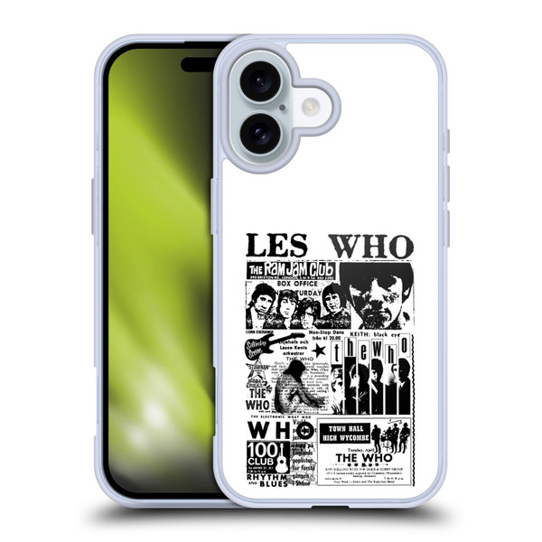 The Who Band Art Les Who Soft Gel Case for Apple iPhone 16