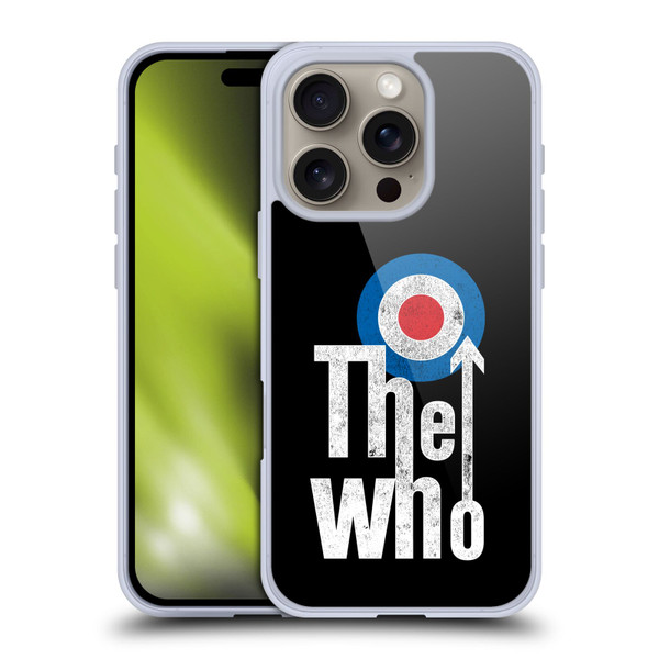 The Who Band Art Classic Target Logo Soft Gel Case for Apple iPhone 16 Pro
