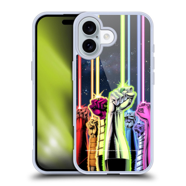 Green Lantern DC Comics Comic Book Covers Power Rings Soft Gel Case for Apple iPhone 16