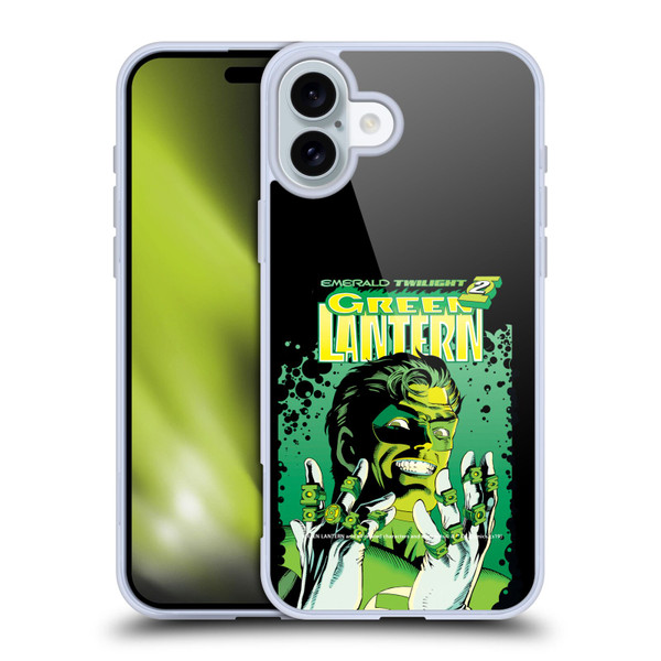 Green Lantern DC Comics Comic Book Covers Emerald Twilight Soft Gel Case for Apple iPhone 16 Plus