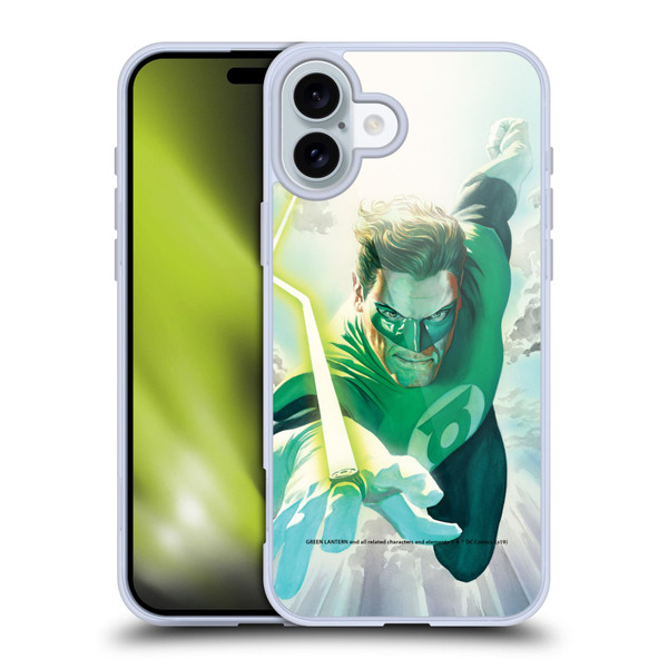 Green Lantern DC Comics Comic Book Covers Flight Soft Gel Case for Apple iPhone 16 Plus