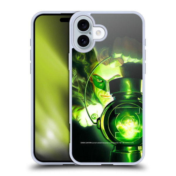 Green Lantern DC Comics Comic Book Covers Portrait Soft Gel Case for Apple iPhone 16 Plus