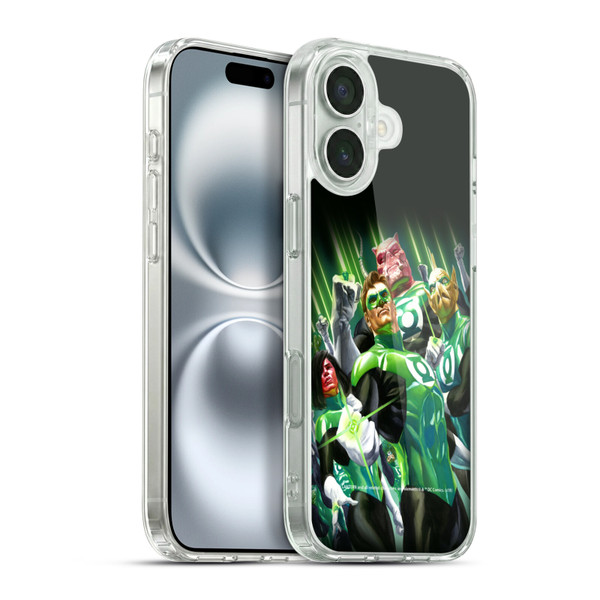 Green Lantern DC Comics Comic Book Covers Group Soft Gel Case for Apple iPhone 16 Plus & MagSafe