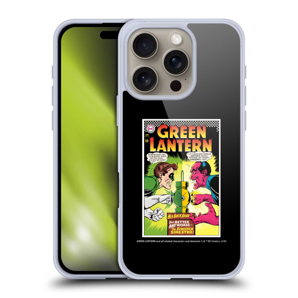 Green Lantern DC Comics Comic Book Covers Sinestro Soft Gel Case for Apple iPhone 16 Pro