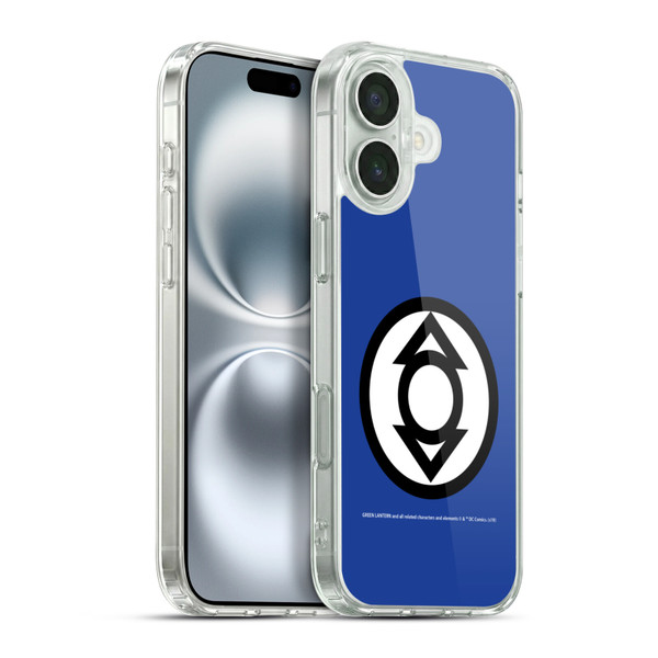 Green Lantern DC Comics Lantern Corps Indigo Soft Gel Case for Apple iPhone 16 Plus & MagSafe