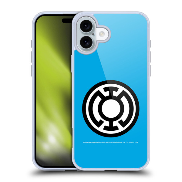 Green Lantern DC Comics Lantern Corps Blue Soft Gel Case for Apple iPhone 16 Plus