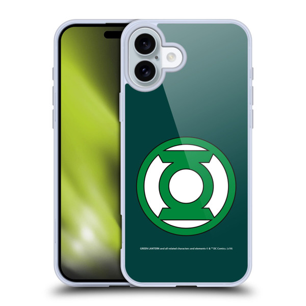 Green Lantern DC Comics Logos Classic 2 Soft Gel Case for Apple iPhone 16 Plus