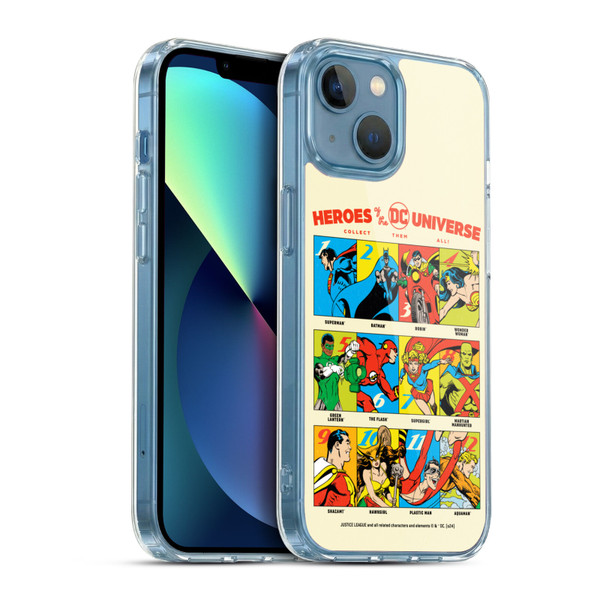 Justice League DC Comics 90th Anniversary Heroes Soft Gel Case for Apple iPhone 13 Mini & MagSafe