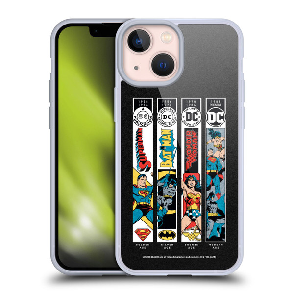 Justice League DC Comics 90th Anniversary Trinity Soft Gel Case for Apple iPhone 13 Mini