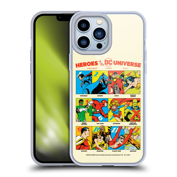 Justice League DC Comics 90th Anniversary Heroes Soft Gel Case for Apple iPhone 13 Pro Max