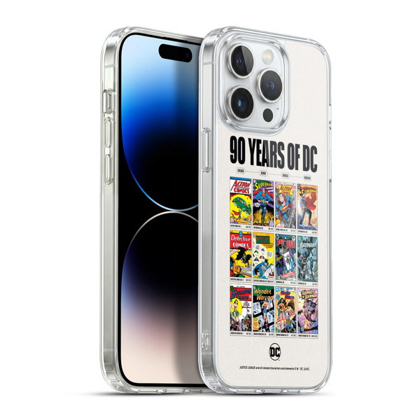 Justice League DC Comics 90th Anniversary Trinity Through Ages Soft Gel Case for Apple iPhone 13 Pro Max & MagSafe