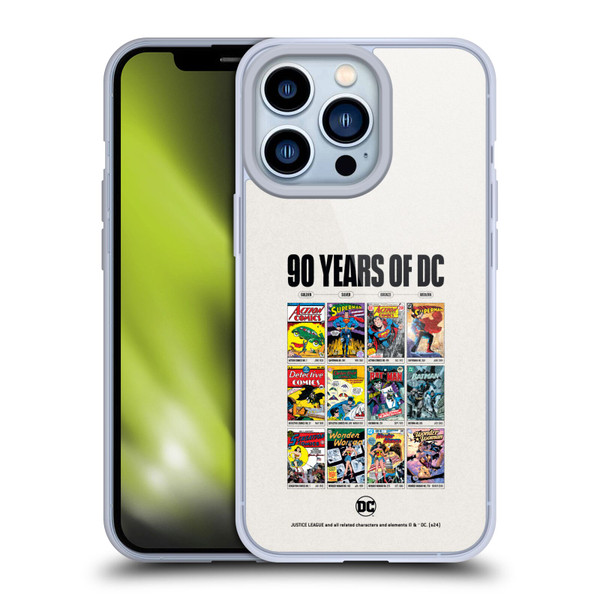 Justice League DC Comics 90th Anniversary Trinity Through Ages Soft Gel Case for Apple iPhone 13 Pro