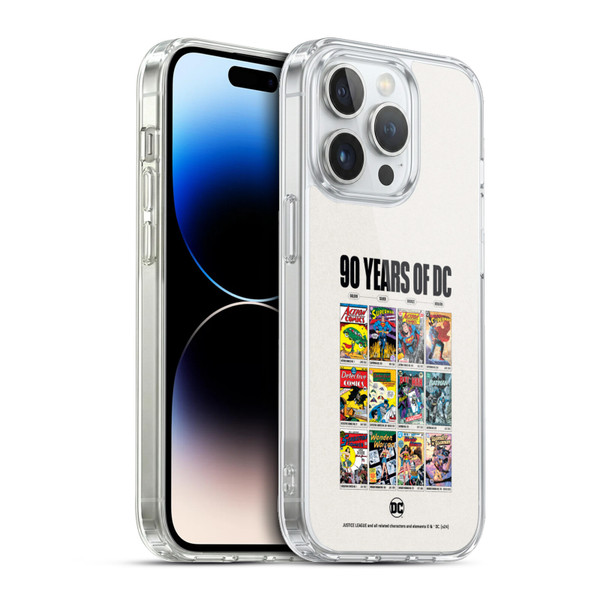 Justice League DC Comics 90th Anniversary Trinity Through Ages Soft Gel Case for Apple iPhone 13 Pro & MagSafe