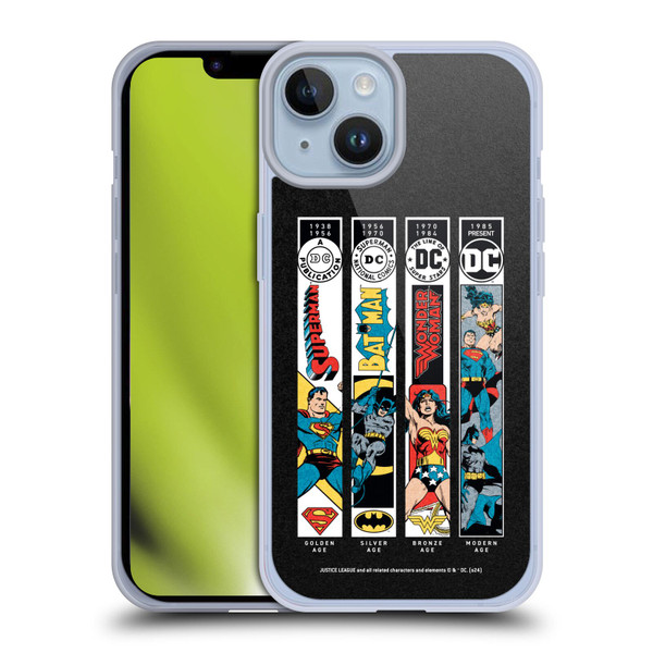 Justice League DC Comics 90th Anniversary Trinity Soft Gel Case for Apple iPhone 14