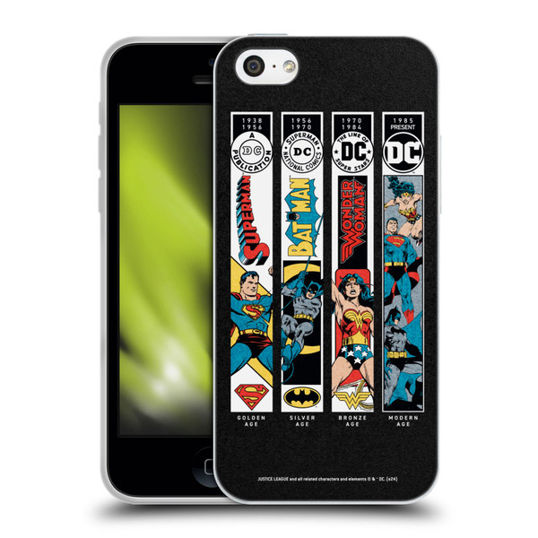 Justice League DC Comics 90th Anniversary Trinity Soft Gel Case for Apple iPhone 5c