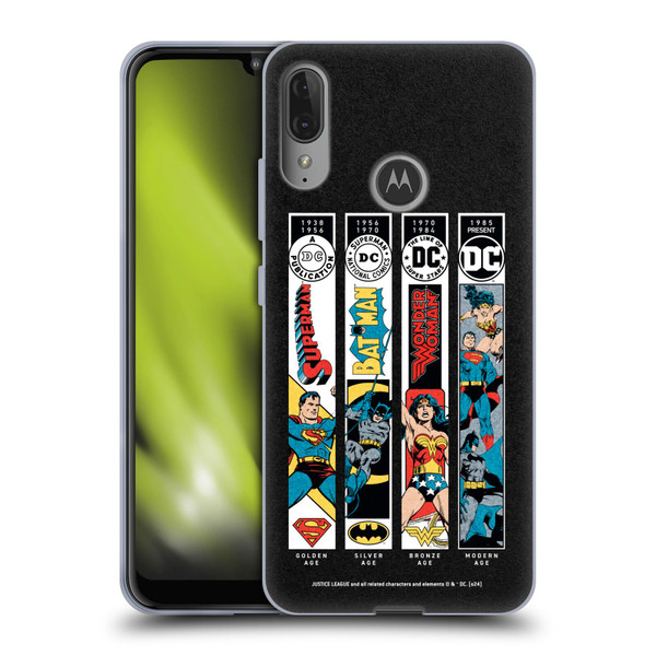Justice League DC Comics 90th Anniversary Trinity Soft Gel Case for Motorola Moto E6 Plus