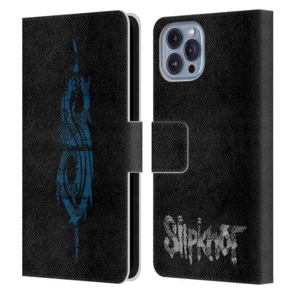 Slipknot We Are Not Your Kind Glitch Logo Leather Book Wallet Case Cover For Apple iPhone 14