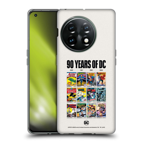 Justice League DC Comics 90th Anniversary Trinity Through Ages Soft Gel Case for OnePlus 11 5G