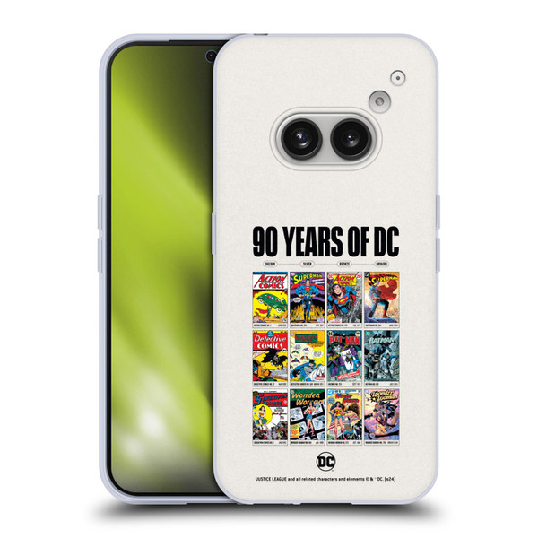 Justice League DC Comics 90th Anniversary Trinity Through Ages Soft Gel Case for Nothing Phone (2a)