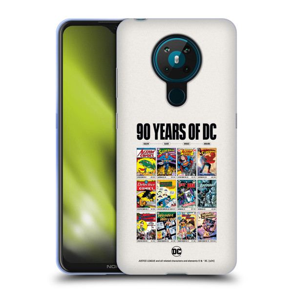 Justice League DC Comics 90th Anniversary Trinity Through Ages Soft Gel Case for Nokia 5.3